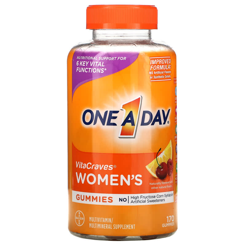 One-A-Day Women's VitaCraves Multivitamin/Multimineral Supplement 170 Gummies 16500581512
