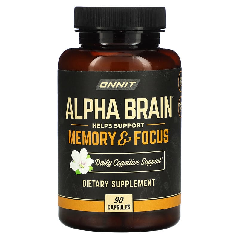 Onnit Alpha Brain 90 Capsules 819444010182