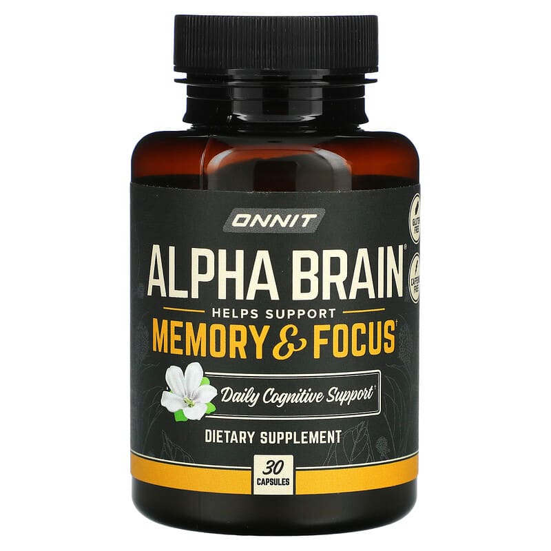 Onnit Alpha Brain Memory & Focus 30 Capsules 819444010007