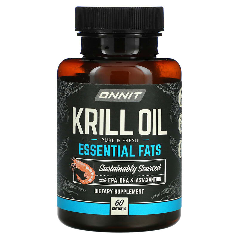 Onnit Krill Oil Essential Fats 60 Softgels 819444010120