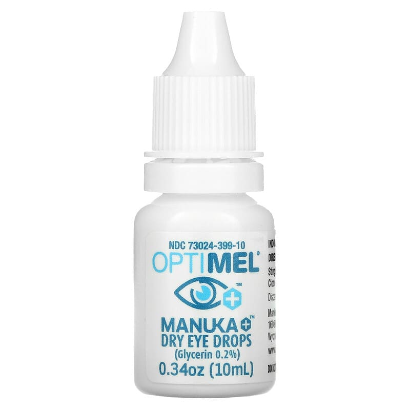 Optimel, Manuka+ Dry Eye Drops, 0.34 oz (10 ml) 9343345000399