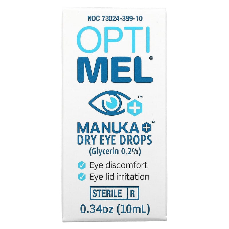 Optimel Manuka+ Dry Eye Drops 0.34 oz (10 ml) 9343345000399