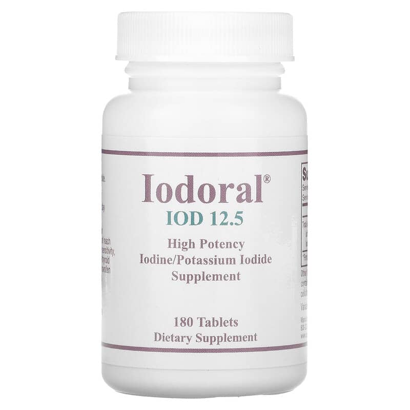 Optimox Corporation Iodoral IOD 12.5 180 Tablets 350520015023
