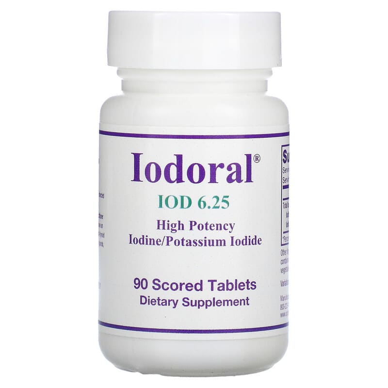 Optimox Corporation Iodoral IOD 6.25 mg 90 Scored Tablets 350520015054