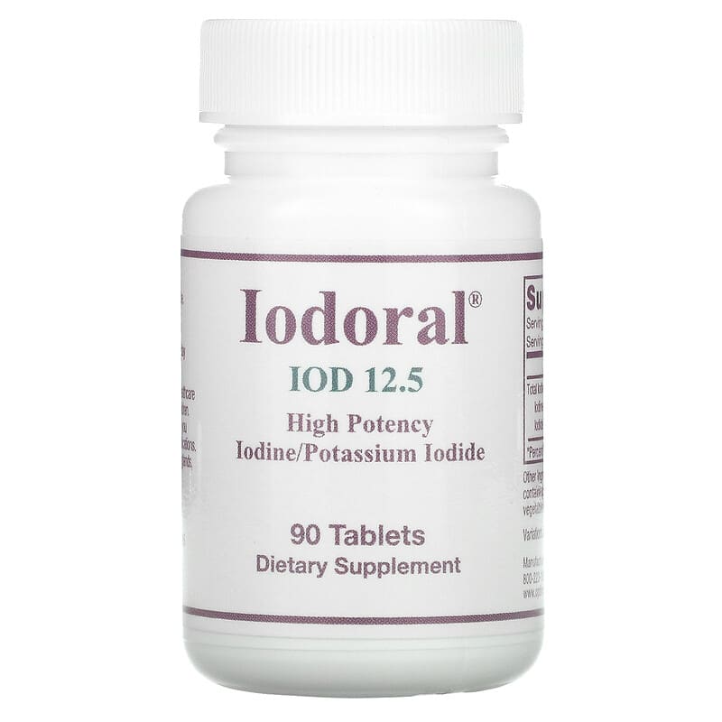 Optimox Corporation Iodoral Iodine/Potassium Iodide 90 Tablets 350520015016