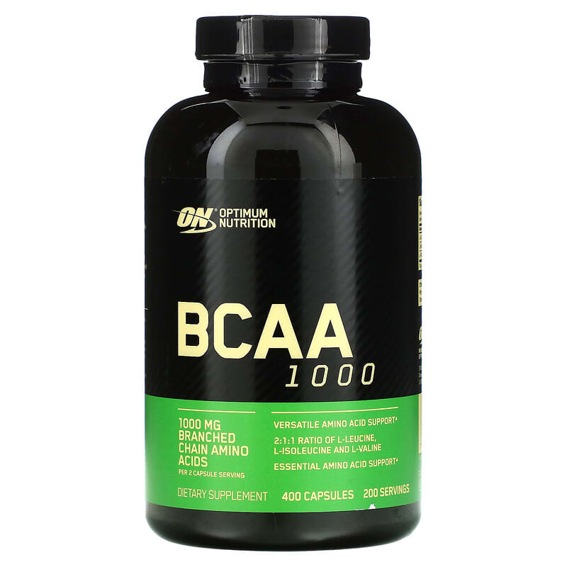 Optimum Nutrition BCAA 1000 500 mg 400 Capsules 748927020366