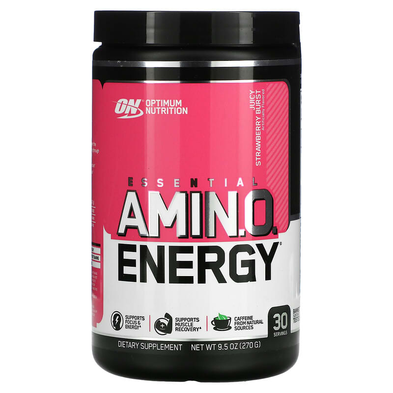 Optimum Nutrition ESSENTIAL AMIN.O. ENERGY Juicy Strawberry Burst 9.5 oz (270 g) 748927059144