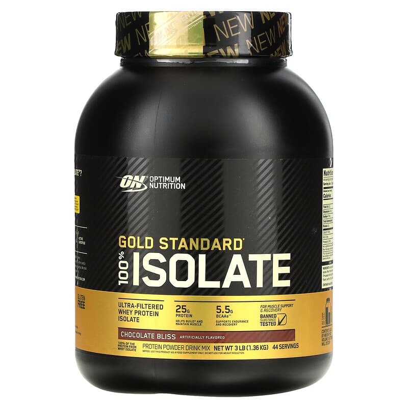 Optimum Nutrition Gold Standard 100% Isolate Chocolate Bliss 3 lb (1.36 kg) 748927060928