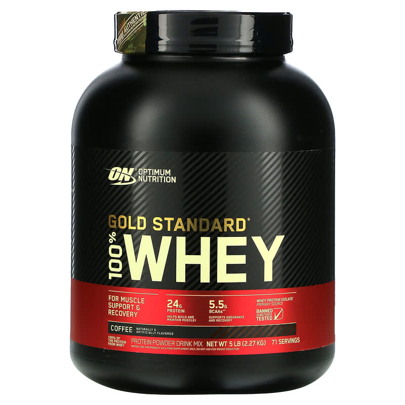 Optimum Nutrition Gold Standard 100% Whey Coffee 5 lbs (2.27 kg) 748927027211