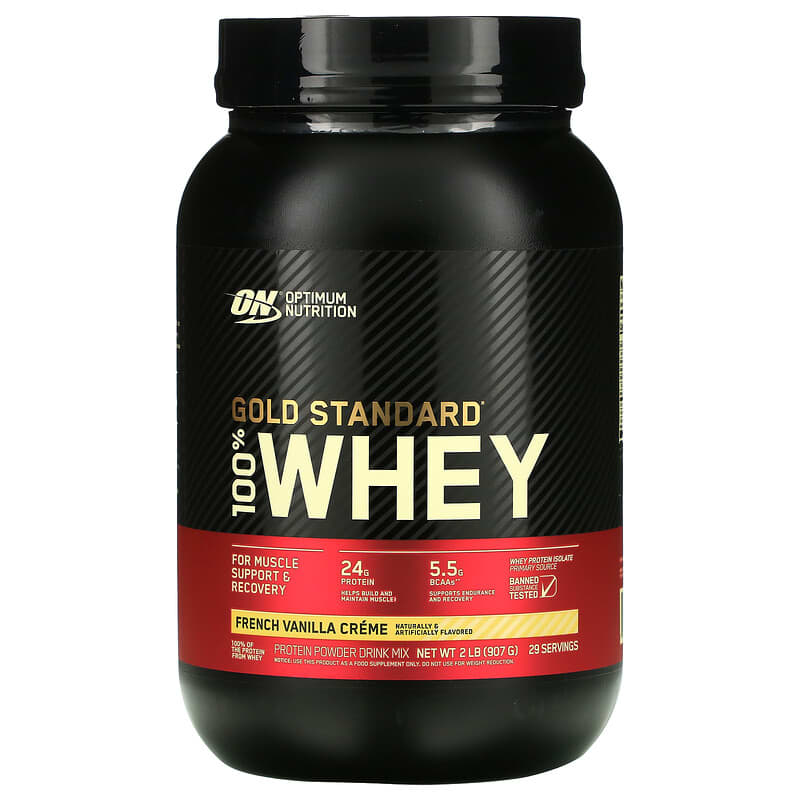 Optimum Nutrition Gold Standard 100% Whey French Vanilla Crème 2 lb (907 g) 748927024111