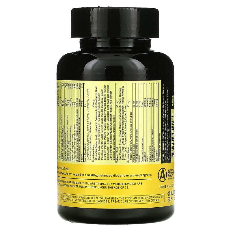 Optimum Nutrition, Opti-Men, 90 Tablets 748927052237