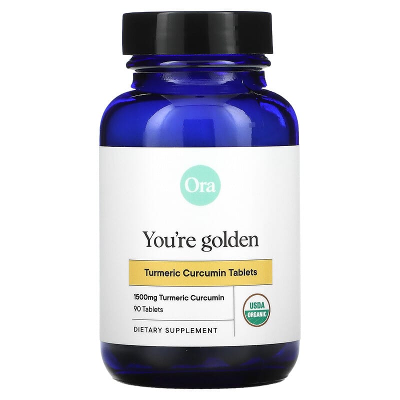 Ora You're Golden Organic Turmeric Curcumin 500 mg 90 Tablets 856720007085