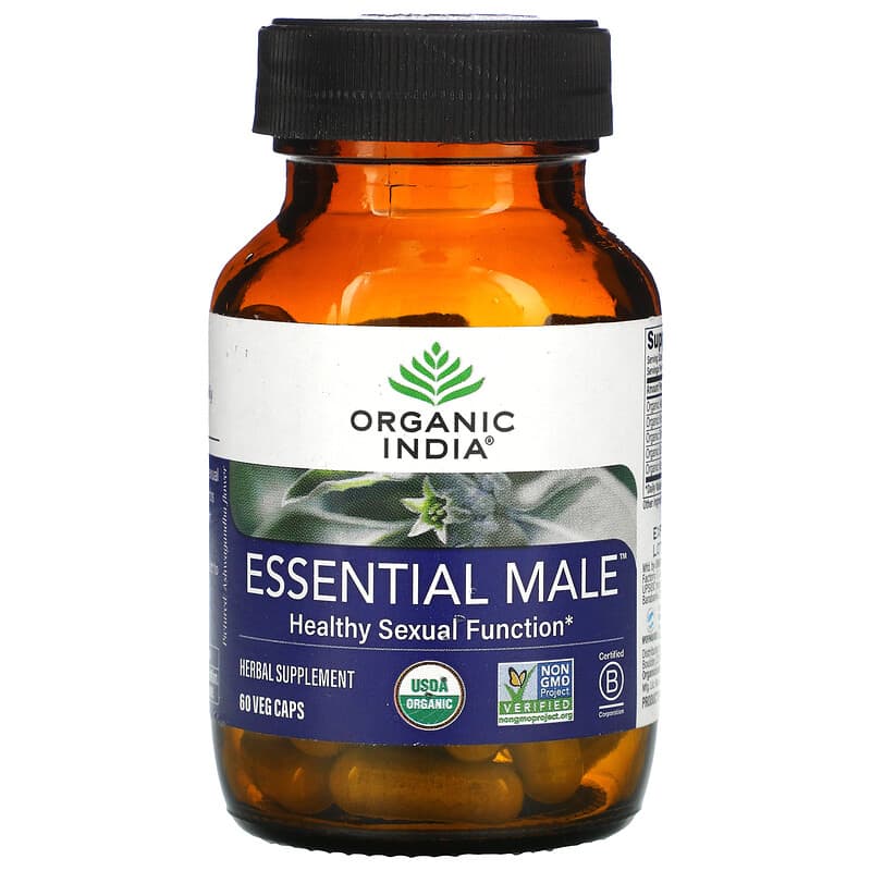 Organic India Essential Male Healthy Sexual Function 60 Veg Caps 801541519347