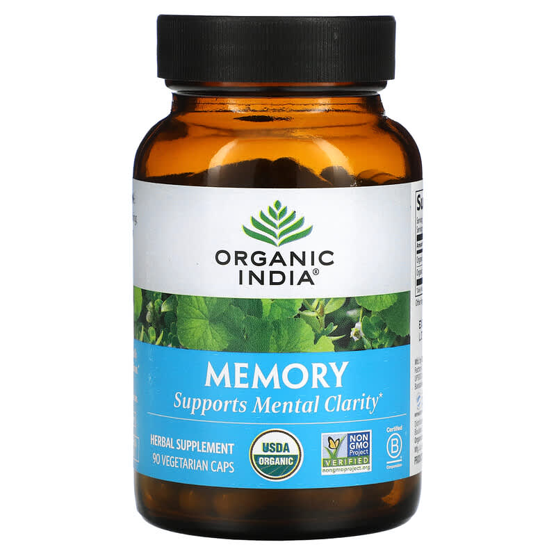 Organic India Memory 90 Vegetarian Caps 851469000724