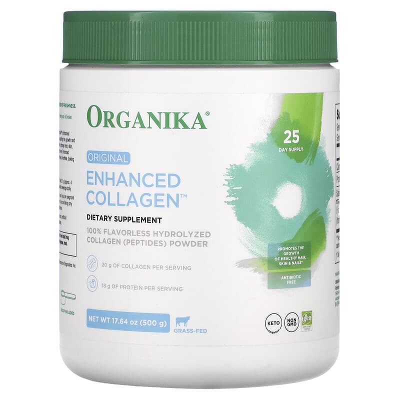Organika Original Enhanced Collagen 17.64 oz (500 g) 620365250850