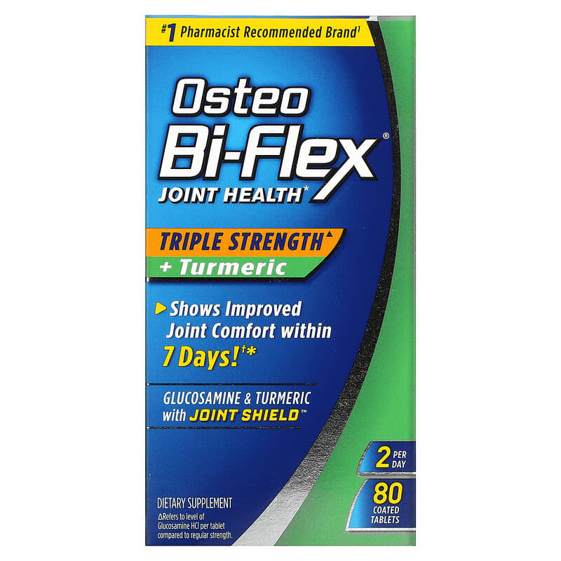 Osteo Bi-Flex Joint Health Triple Strength + Turmeric 80 Coated Tablets 30768679309