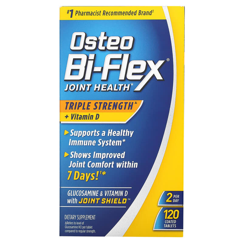 Osteo Bi-Flex Joint Health Triple Strength + Vitamin D 120 Coated Tablets 30768196080