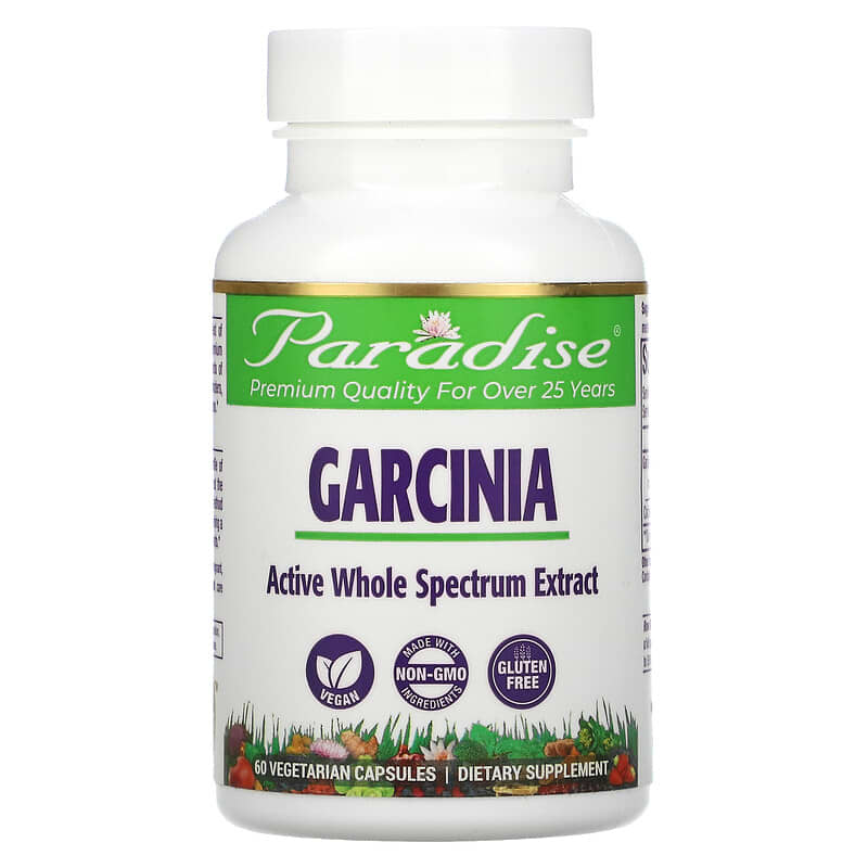 Paradise Herbs Garcinia 60 Vegetarian Capsules 601944778392