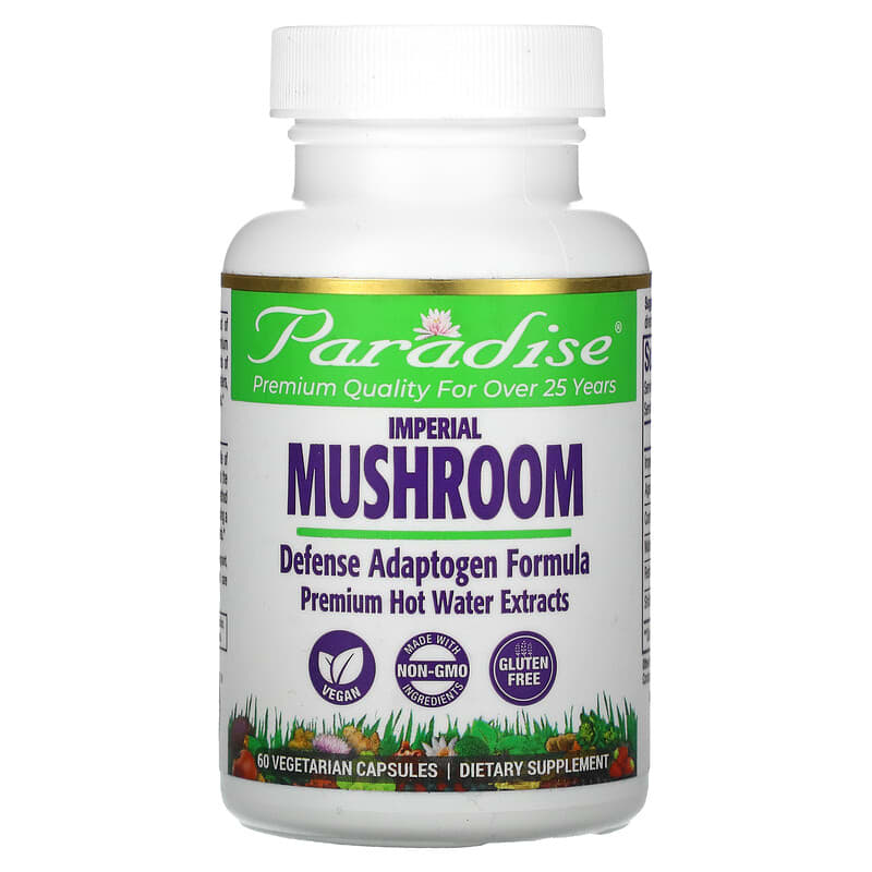Paradise Herbs Imperial Mushroom 60 Vegetarian Capsules 601944777753