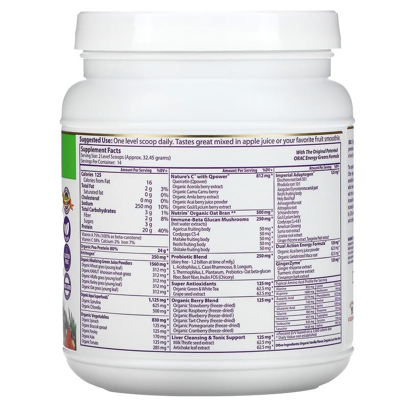 Paradise Herbs, Protein & Greens, Vanilla, 16 oz (454 g) 601944778521
