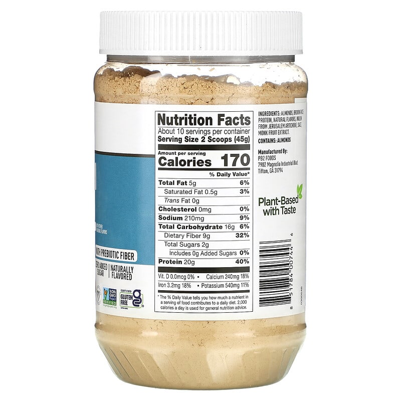 PB2 Foods, Almond Protein with Madagascar Vanilla, 16 oz (454 g) 851784007446