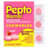 Pepto Bismol Chewables Cherry 30 Chewable Tablets 301490039786