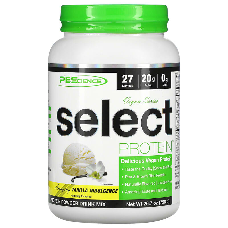 PEScience Vegan Series Select Protein Vanilla Indulgence 26.7 oz (756 g) 40232199875