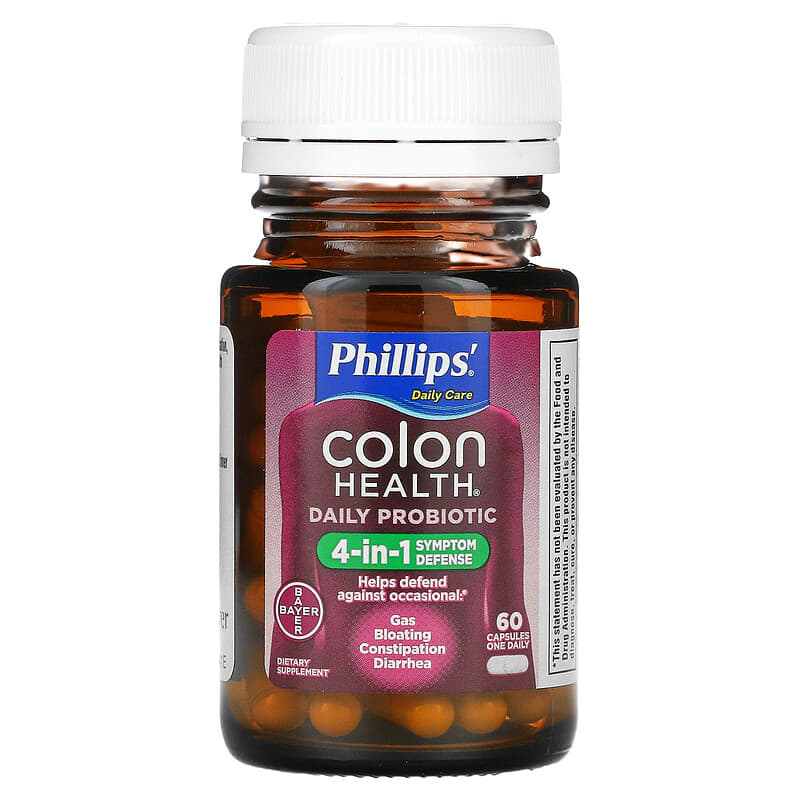 Phillips, Colon Health Daily Probiotic, 60 Capsules 312843541207