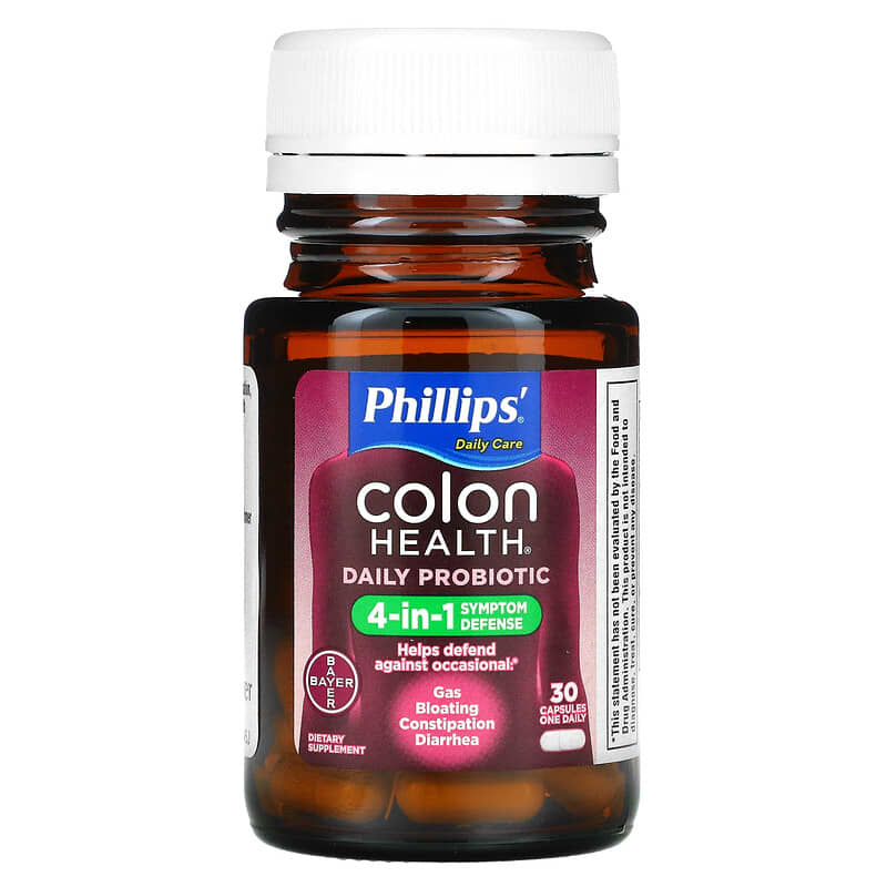 Phillips, Colon Health Daily Probiotic Supplement, 30 Capsules 312843534308