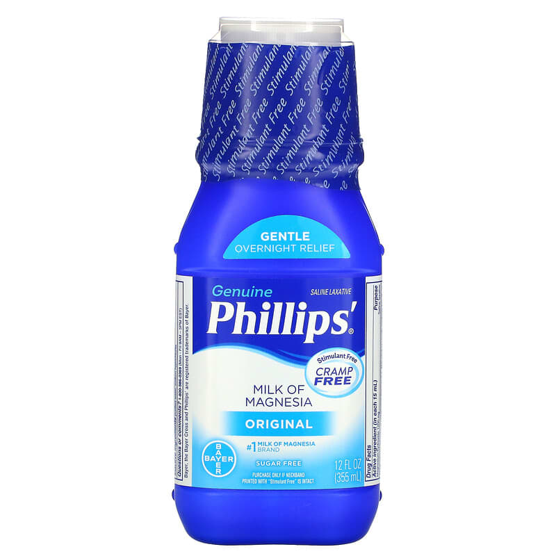 Phillips Genuine Milk of Magnesia Saline Laxative Original 12 fl oz (355 ml) 312843353022