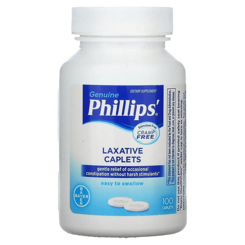 Phillips, Laxative Caplets, 100 Caplets 312843526754