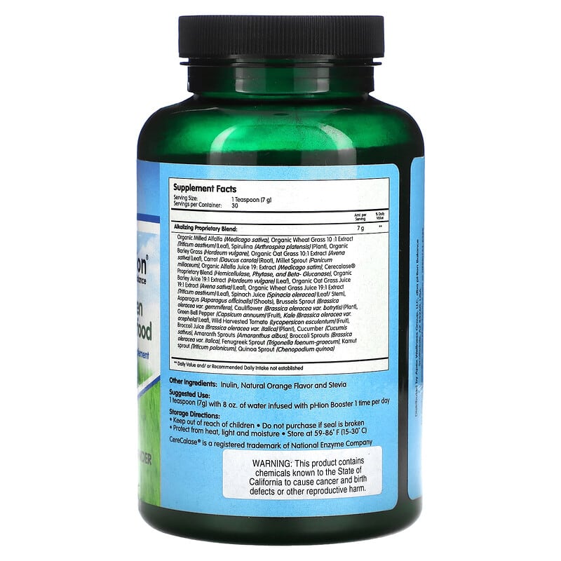 pHion Balance, Green Superfood, Powder, 7.41 oz (210 g) 813986010129