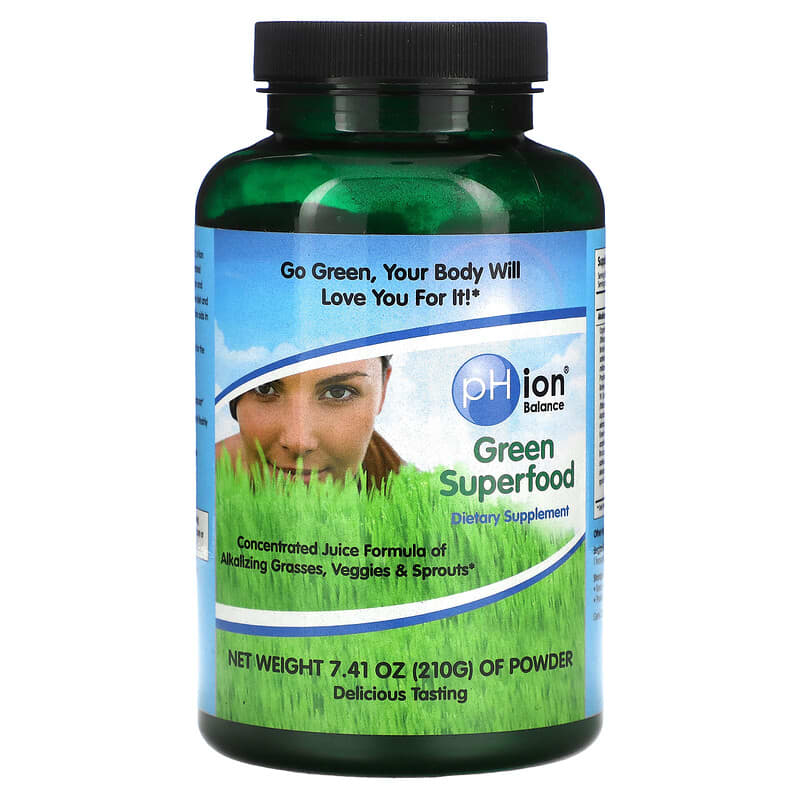 pHion Balance Green Superfood Powder 7.41 oz (210 g) 813986010129