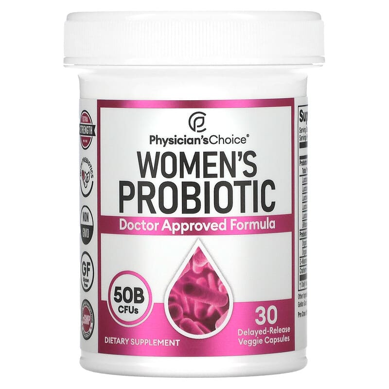 Physician's Choice, Women's Probiotic, 50 Billion CFUs, 30 Delayed-Release Veggie Capsules 854226008506