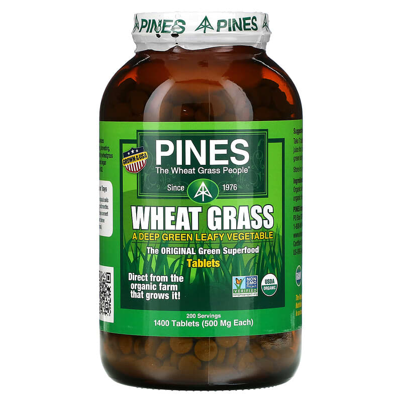 Pines International Wheat Grass 500 mg 1,400 Tablets 43952000049