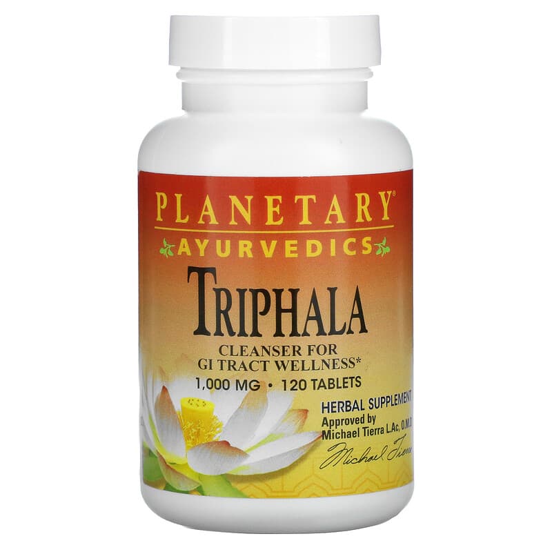 Planetary Herbals Ayurvedics Triphala 1,000 mg 120 Tablets 21078106296