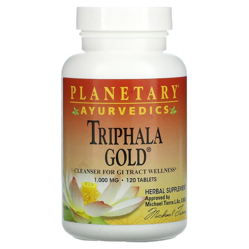 Planetary Herbals Ayurvedics Triphala Gold 1,000 mg 120 Tablets 21078106333
