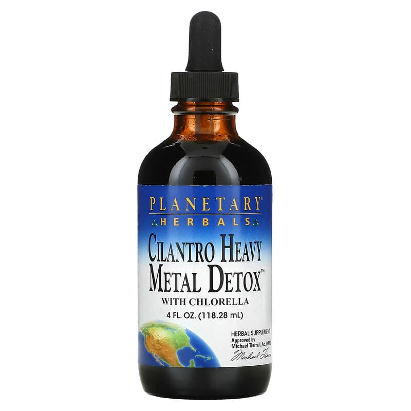 Planetary Herbals Cilantro Heavy Metal Detox with Chlorella 4 fl oz (118.28 ml) 21078106586