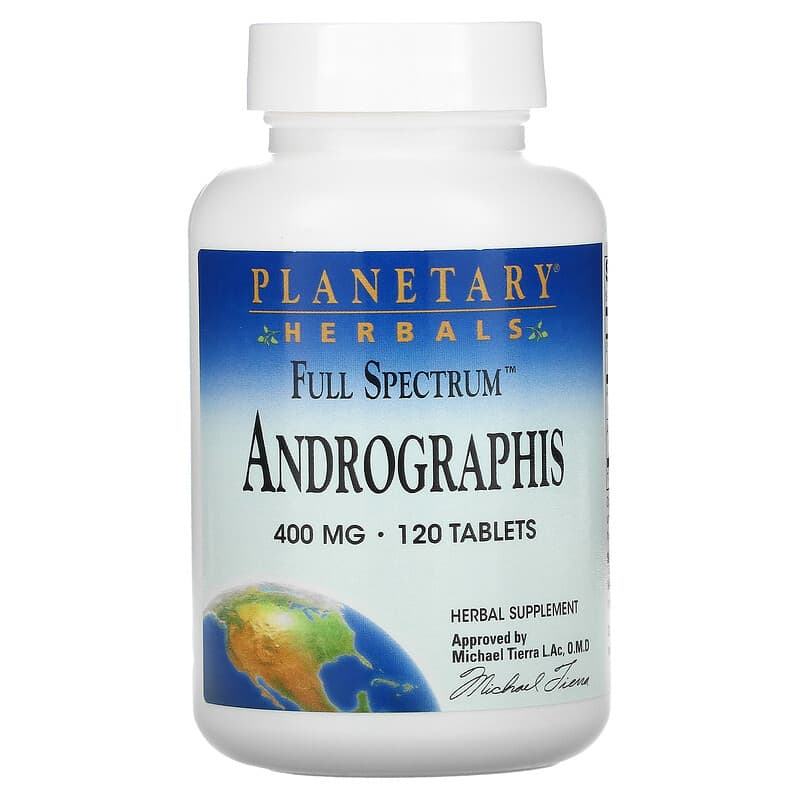Planetary Herbals Full Spectrum Andrographis 400 mg 120 Tablets 21078104889