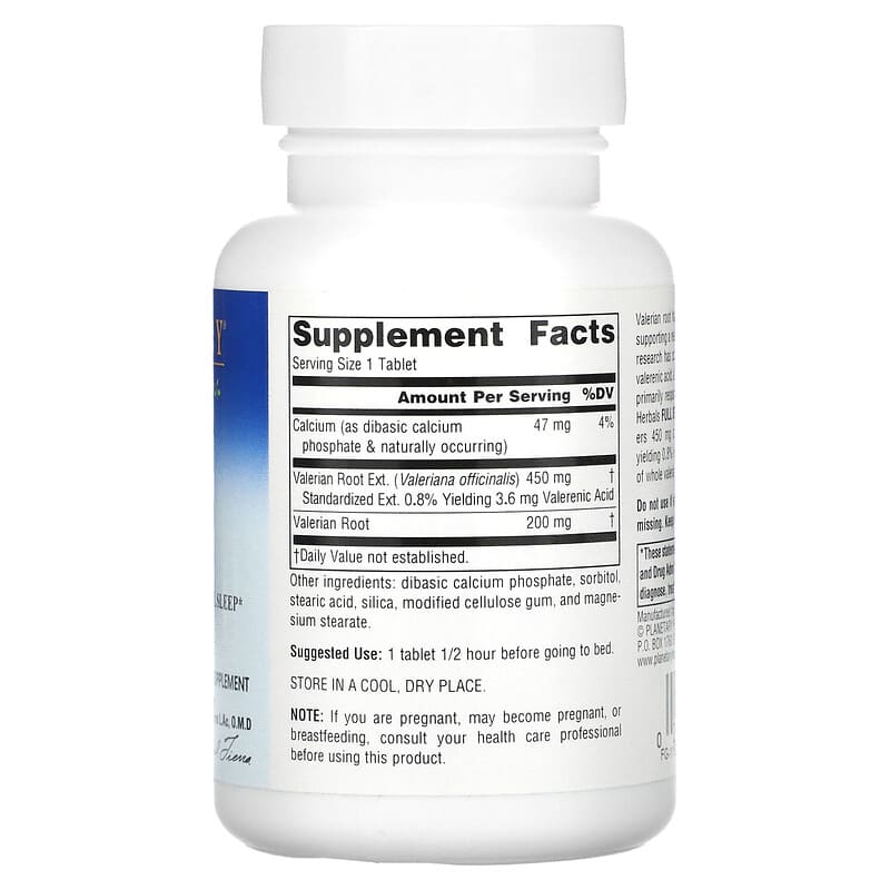 Planetary Herbals, Full Spectrum Valerian Extract, 650 mg, 60 Tablets 21078104070