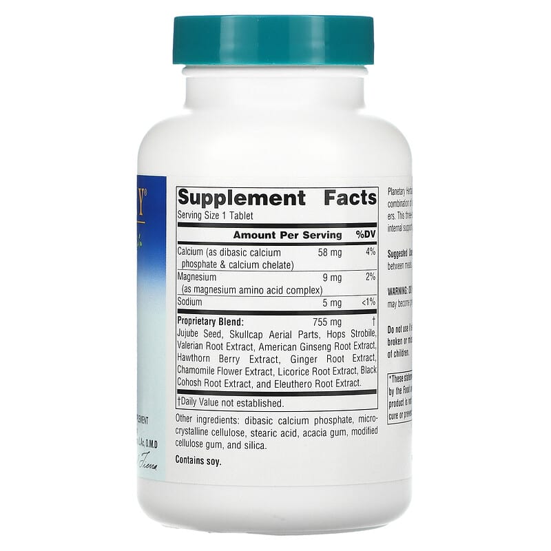 Planetary Herbals, Stress Free, Botanical Stress Relief, 815 mg, 90 Tablets 21078101055