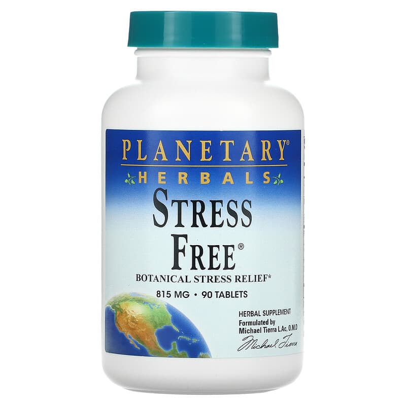 Planetary Herbals Stress Free Botanical Stress Relief 815 mg 90 Tablets 21078101055
