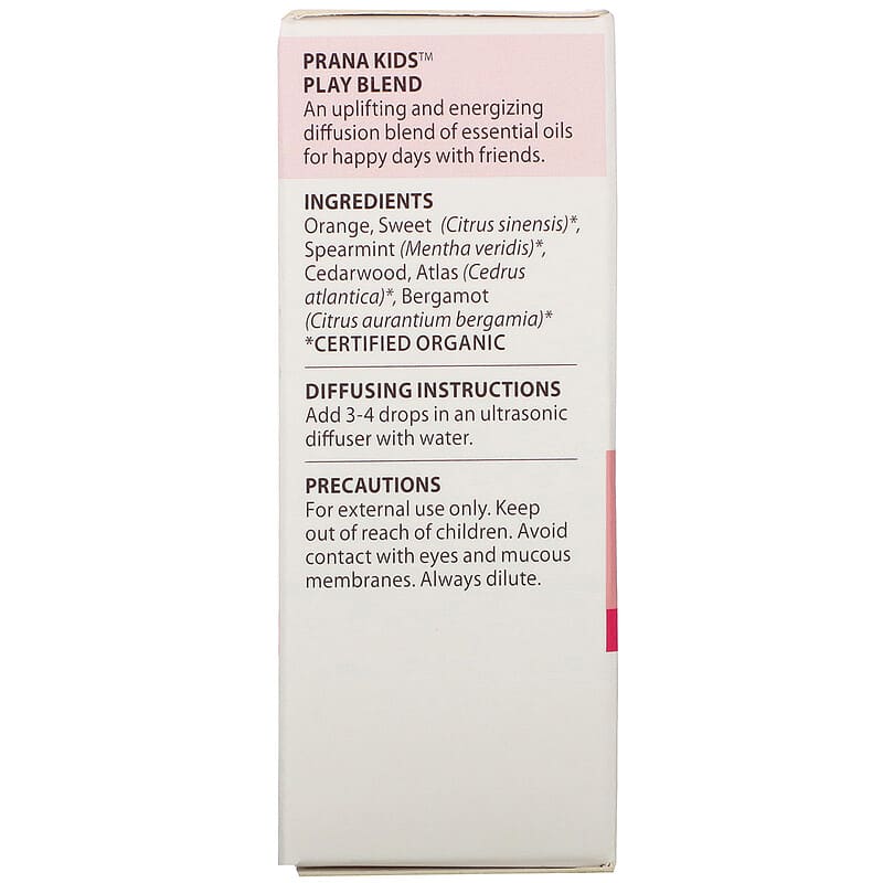 Pranarom, PRANA KIDS, Essential Oil, Play, +3 Months, .17 fl oz (5 ml) 859493001168