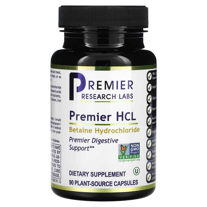 Premier Research Labs Premier HCL 90 Plant-Source Capsules 807735021771