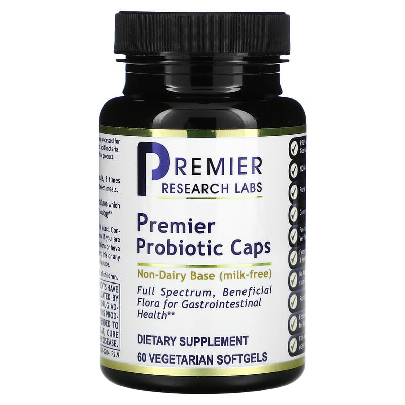 Premier Research Labs Premier Probiotic Caps 60 Vegetarian Softgels 807735026905