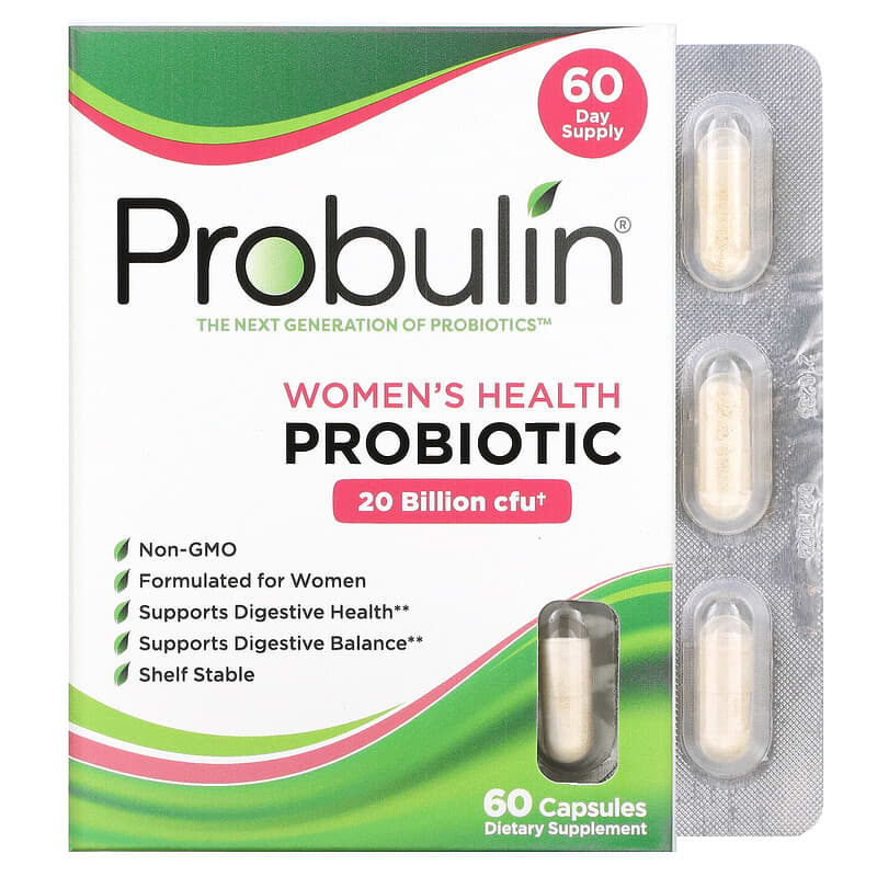 Probulin Women's Health Probiotic 20 Billion CFU 60 Capsules 855757003510