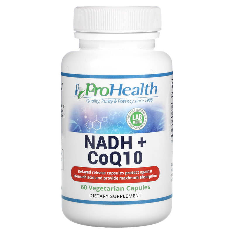 ProHealth Longevity NADH + CoQ10 60 Vegetarian Capsules 850023410344