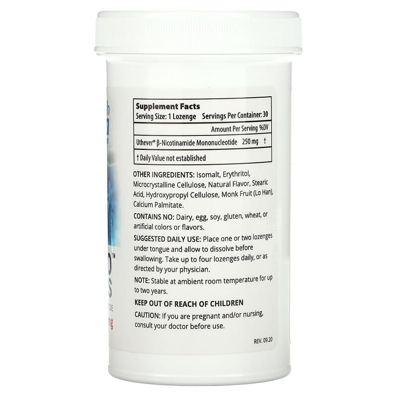 ProHealth Longevity, NMN Pro Lozenges, 250 mg, 30 Lozenges 850023410023