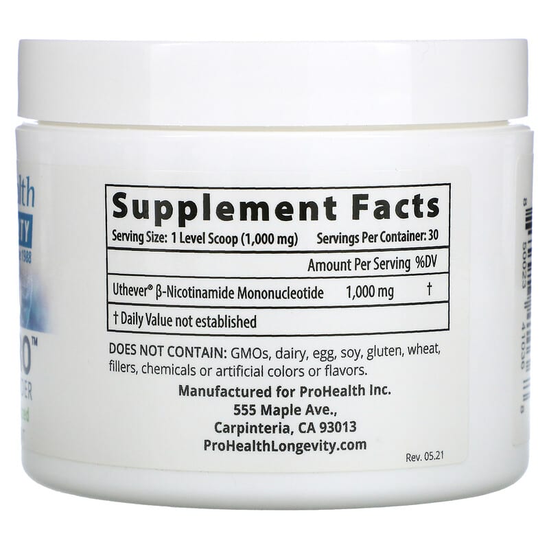 ProHealth Longevity, NMN Pro, Pure NMN Powder, 30 g 850023410368