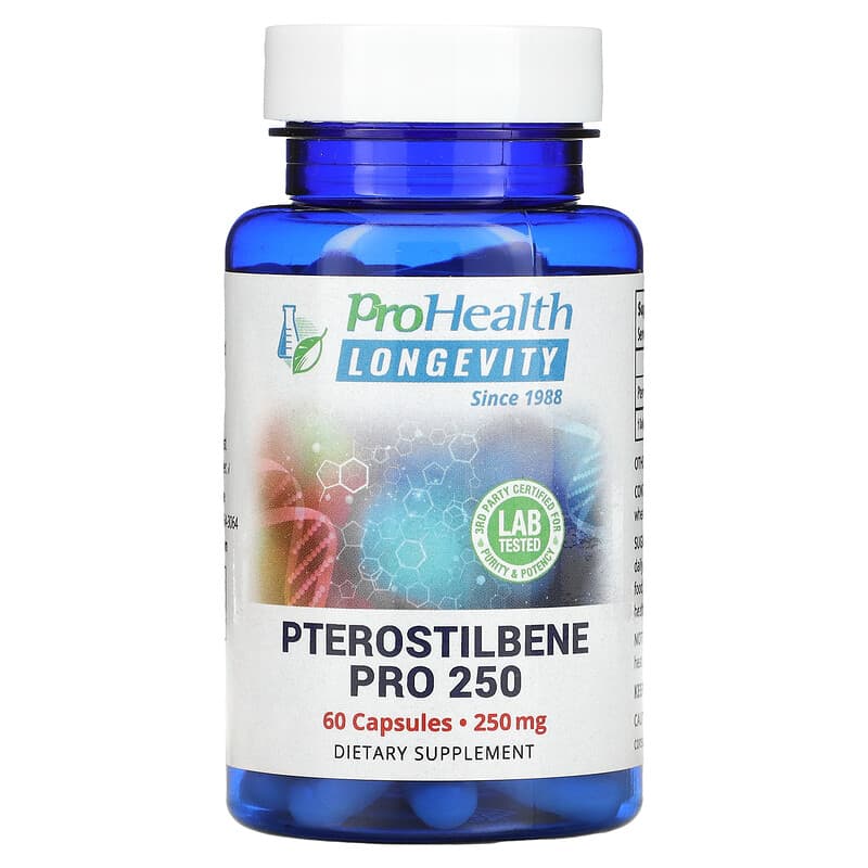ProHealth Longevity Pterostilbene Pro 250 250 mg 60 Capsules 850023410320